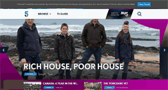 Desktop Screenshot of about.channel5.com